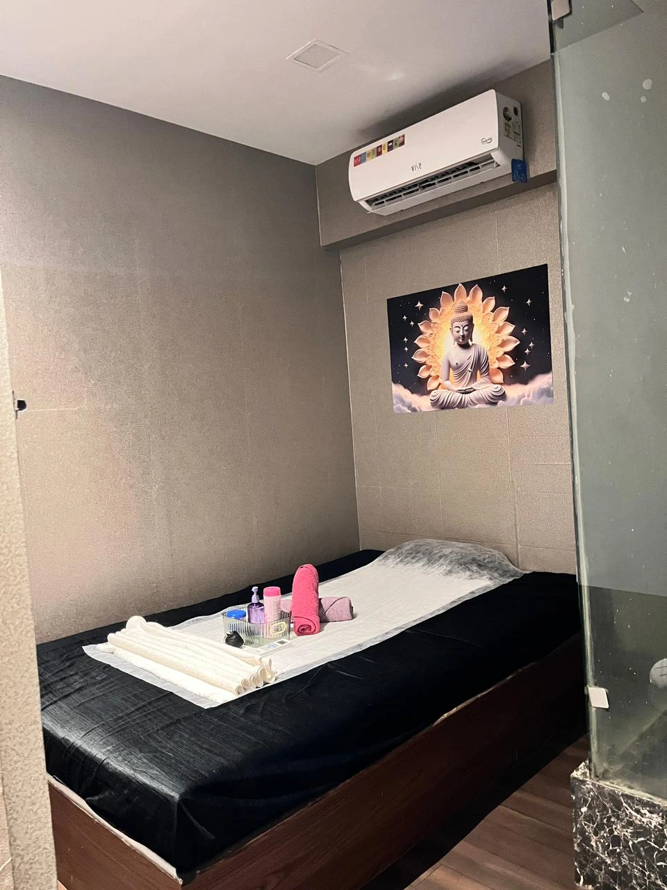 Thai massage therapy space at Shreya Arora Night Spa